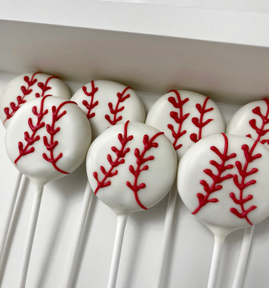 Baseball Cake Pops